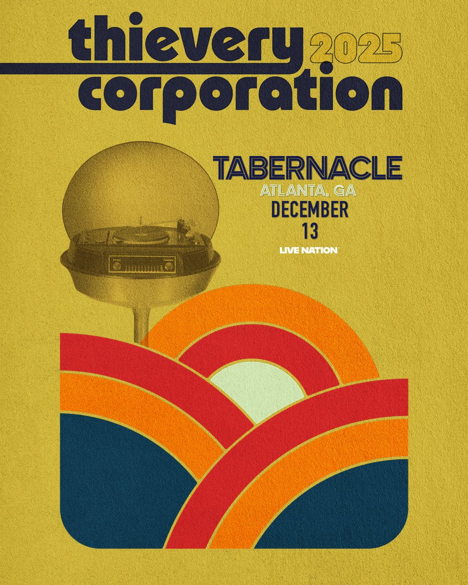 📻  JUST ANNOUNCED 📻 Thievery Corporation - North America Tour 2025 on Saturday, December 13! 

🎫 Presale: Wednesday, May 7 at 11am (code: FREESTYLE)
🎫 Public onsale: Friday, May 9 at 12pm
➡️ bit.ly/44Uip9q