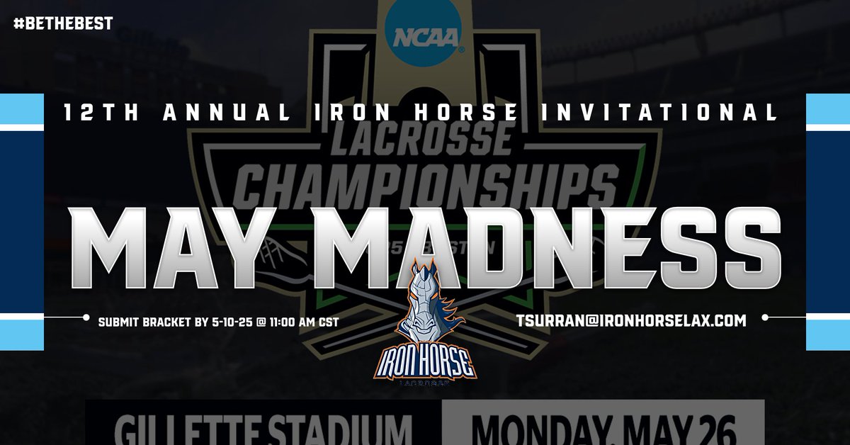 12th Annual May Madness competition:  ironhorselax.com/news_article/s…