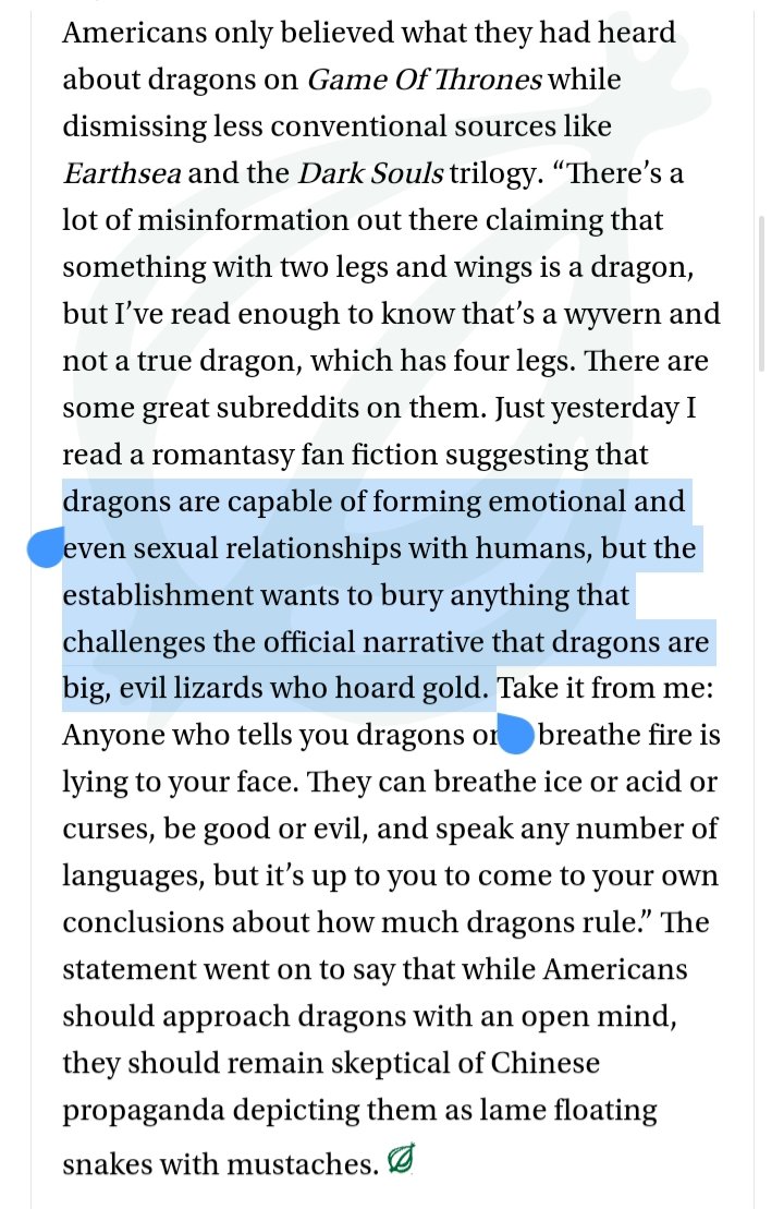 RFK is so real for this.
Dragons ARE NOT inherently evil!
Don't believe what THEY tell you about us.