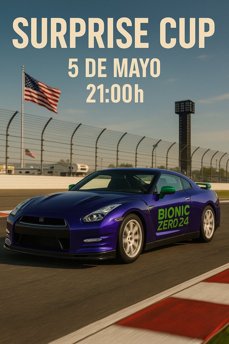 Aitor Ruiz Rodriguez (@bz24_aitormenta) on Twitter photo Después de un tiempo inactivo vuelvo a las pistas.
Comienza un campeonato de locura total de la mano de <a href="/Tururu233/">LOBO23 THE GOAT</a>
🚗 Nissan GT-R T-Spec 24’
⏰ 21:00h
Circuito sorpresa…
Link: youtube.com/@lobo_23?si=GY…
<a href="/BIONICzero24/">BIONIC Zero 24</a>
#GOBZ24 #GT7 #Simracing Después de un tiempo inactivo vuelvo a las pistas.
Comienza un campeonato de locura total de la mano de <a href="/Tururu233/">LOBO23 THE GOAT</a>
🚗 Nissan GT-R T-Spec 24’
⏰ 21:00h
Circuito sorpresa…
Link: youtube.com/@lobo_23?si=GY…
<a href="/BIONICzero24/">BIONIC Zero 24</a>
#GOBZ24 #GT7 #Simracing