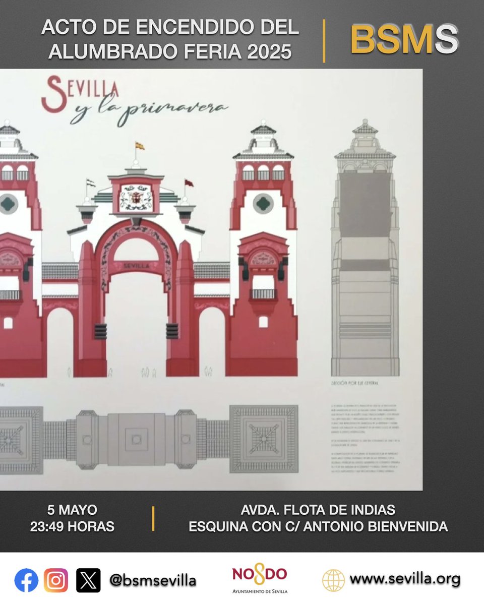 Banda Sinfónica Municipal de Sevilla (@bsmsevilla) on Twitter photo ¡Que brille hoy la noche de Sevilla! La 𝗕𝗮𝗻𝗱𝗮 𝗦𝗶𝗻𝗳𝗼́𝗻𝗶𝗰𝗮 𝗠𝘂𝗻𝗶𝗰𝗶𝗽𝗮𝗹 𝗱𝗲 𝗦𝗲𝘃𝗶𝗹𝗹𝗮 <a href="/BSMSevilla/">Banda Sinfónica Municipal de Sevilla</a> estará presente un año más en el 𝗔𝗰𝘁𝗼 𝗱𝗲 𝗘𝗻𝗰𝗲𝗻𝗱𝗶𝗱𝗼 𝗱𝗲𝗹 𝗔𝗹𝘂𝗺𝗯𝗿𝗮𝗱𝗼 𝗱𝗲 𝗹𝗮 𝗙𝗲𝗿𝗶𝗮 𝟮𝟬𝟮𝟱 <a href="/Ayto_Sevilla/">Ayuntamiento de Sevilla</a> ¡Que brille hoy la noche de Sevilla! La 𝗕𝗮𝗻𝗱𝗮 𝗦𝗶𝗻𝗳𝗼́𝗻𝗶𝗰𝗮 𝗠𝘂𝗻𝗶𝗰𝗶𝗽𝗮𝗹 𝗱𝗲 𝗦𝗲𝘃𝗶𝗹𝗹𝗮 <a href="/BSMSevilla/">Banda Sinfónica Municipal de Sevilla</a> estará presente un año más en el 𝗔𝗰𝘁𝗼 𝗱𝗲 𝗘𝗻𝗰𝗲𝗻𝗱𝗶𝗱𝗼 𝗱𝗲𝗹 𝗔𝗹𝘂𝗺𝗯𝗿𝗮𝗱𝗼 𝗱𝗲 𝗹𝗮 𝗙𝗲𝗿𝗶𝗮 𝟮𝟬𝟮𝟱 <a href="/Ayto_Sevilla/">Ayuntamiento de Sevilla</a>