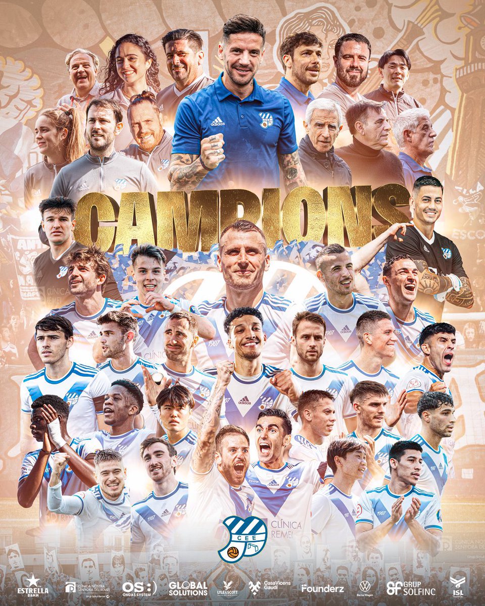 Aday Benítez (@adaybenitez11) on Twitter photo 🥇 CAMPIONS <a href="/CEEuropa/">Club Esportiu Europa</a>
Acaba una temporada que recordaré tota la vida.
Gràcies a tots 💙 🥇 CAMPIONS <a href="/CEEuropa/">Club Esportiu Europa</a>
Acaba una temporada que recordaré tota la vida.
Gràcies a tots 💙