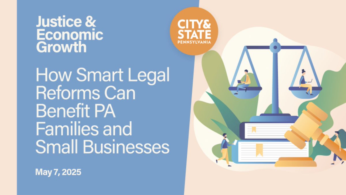 ⏰ Happening May 7th in Harrisburg!

 Join lawmakers, business leaders &amp; policy experts for the Justice &amp; Economic Growth Summit in Harrisburg. Explore how smart legal reforms can strengthen PA’s economy.

 🎟️ Free to attend — register now: bit.ly/3G5lh9d