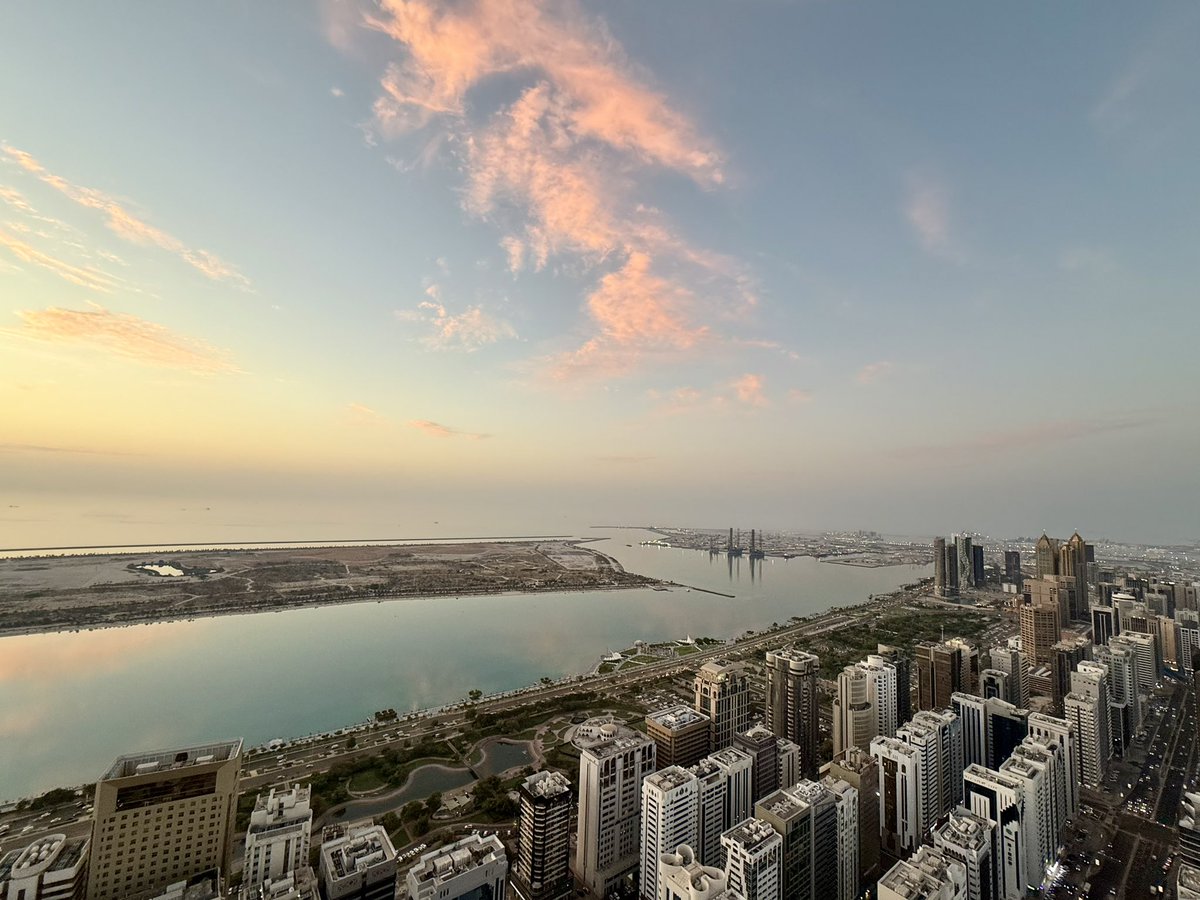 Nice sunset in #AbuDhabi
