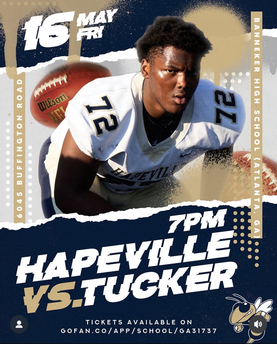 Are you ready for some football? Come out and support the Spring Game….5/16……tickets available on GOFAN 🐝🐝🐝