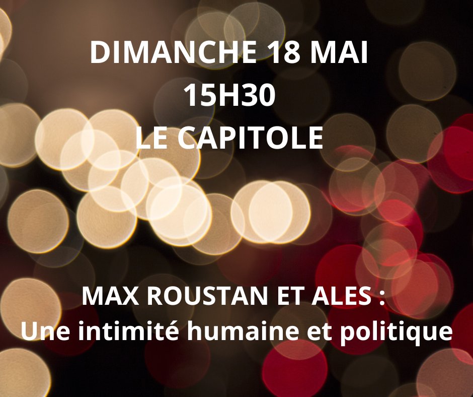 🫵Max Roustan et Alès : une intimité humaine et politique
Dialogue animé par avec
👌Christine Zanella, Max Roustan, Une ascension républicaine, Jean de Léry, 2024.
📌🗓️Dimanche 15h30, Le Capitole, Alès.

#ales #alesagglomération #cratere #cévennes #gard #politique #territoire