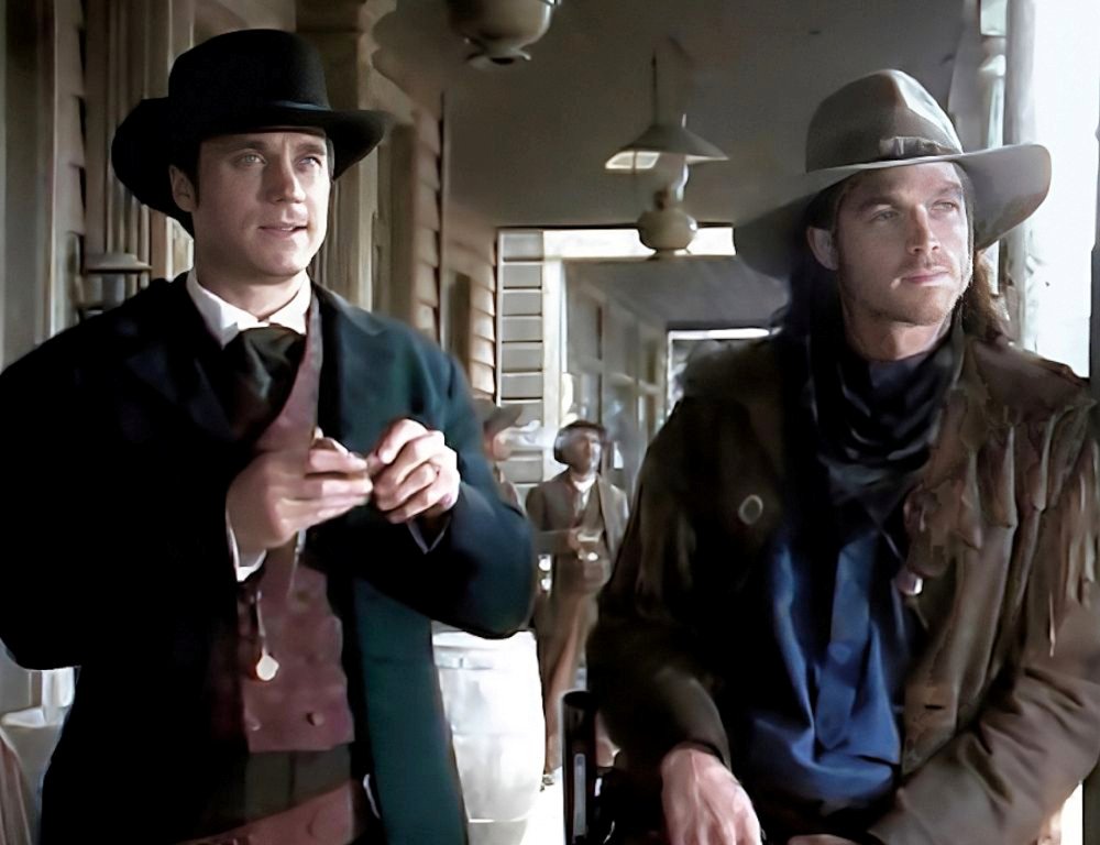 Magnificent7TV's tweet image. Vin: Looks like a flock of circling buzzards. Just haven't found the body yet.
Ezra: An apt description, Mr. Tanner. But they are also people of sophistication. Perhaps if I parley with them, I might uncover their designs.
Vin: Go parley, Ezra.
Episode: Vendetta
#Magnificent7TV