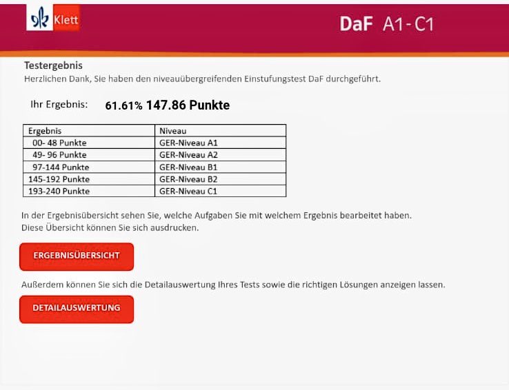 beshoynader3's tweet photo. Ein Schüler hat gerade A2 abgeschlossen – und im Klett-Einstufungstest direkt B2 erreicht (147,86 Punkte)!

Wahnsinn, was möglich ist mit Motivation und guter Begleitung.

#Deutschlernen #B2Level #Erfolgsgeschichte #KlettTest #A2zuB2 #Sprachenlernen #GermanMotivation #OnlineKurs https://t.co/G6QrDlQt8Z