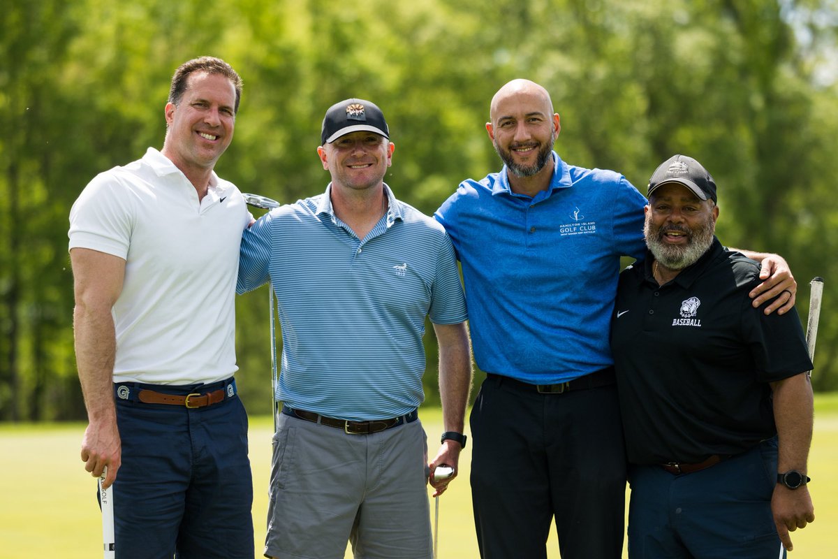 GtownBaseball's tweet photo. Big thank you to everyone that came out for the First Annual Pete Wilk Golf Invitational! On top of honoring and celebrating Coach Wilk, we got to welcome our alums back to the Hilltop! Thank you to everyone who made this weekend possible and see you all next year ⛳️

#HoyaSaxa https://t.co/2Mmaw8CAEr