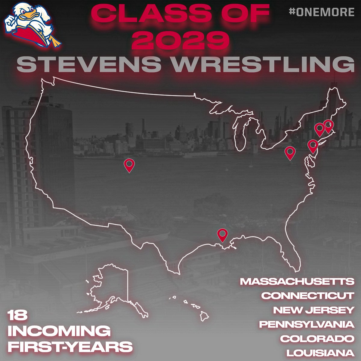 Stevens Wrestling (@duckwrestling) on Twitter photo π Roster reload π πͺπ» 1οΈβ£8οΈβ£ new π¦ from 6οΈβ£ different states
Stevens Wrestling is excited to introduce our incoming class over the summer! The future is looking bright with a solid core returning and a highly motivated group of first-years joining the squad this Fall.
#OneMore π Roster reload π πͺπ» 1οΈβ£8οΈβ£ new π¦ from 6οΈβ£ different states
Stevens Wrestling is excited to introduce our incoming class over the summer! The future is looking bright with a solid core returning and a highly motivated group of first-years joining the squad this Fall.
#OneMore