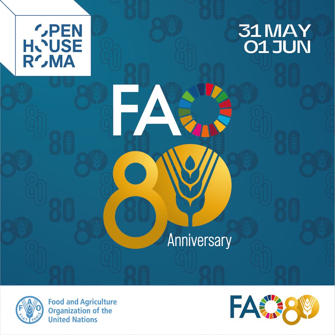 Ever wanted to see inside <a href="/FAO/">Food and Agriculture Organization</a> headquarters? Now is your chance!

🗓️ We are opening our doors on 31 May and 1 June.

Register here to secure your spot ➡️ bit.ly/3NGwcba

#OHR25 #OpenHouseRoma