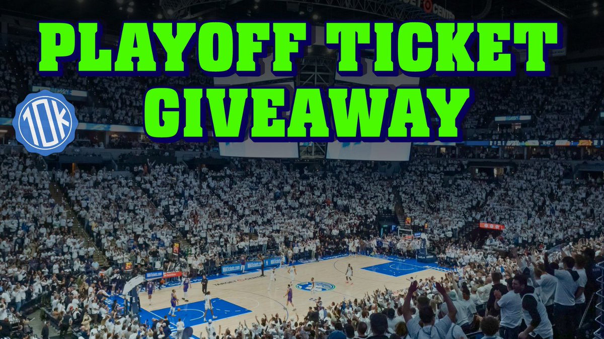10,000 Takes (@10k_takes) on Twitter photo 🏀TIMBERWOLVES PLAYOFF TICKET GIVEAWAY🏀
We're giving away 2 #WolvesBack playoff tickets for Game 2 this Thursday. To enter:
- Retweet this post
- Tag who you are bringing in the comments
- Follow us <a href="/10k_Takes/">10,000 Takes</a> 🏀TIMBERWOLVES PLAYOFF TICKET GIVEAWAY🏀
We're giving away 2 #WolvesBack playoff tickets for Game 2 this Thursday. To enter:
- Retweet this post
- Tag who you are bringing in the comments
- Follow us <a href="/10k_Takes/">10,000 Takes</a>