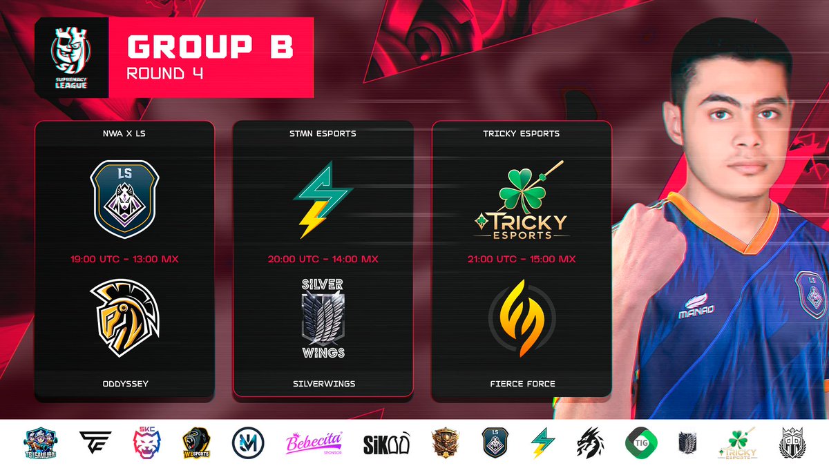Supremacy League (@cr_supremacy) on Twitter photo ๐ด ๐๐๐๐๐๐๐๐ - ๐๐๐๐๐ ๐๐๐๐๐
๐ฏ ๐๐๐๐๐ ๐ - ๐๐๐๐๐ ๐
โก๏ธ WE ARE HALFWAY THROUGH THE GROUP STAGE! โก๏ธ
Tension is rising and every match counts from now on! ๐ฅ Decisive duels are coming that could define who stays alive in the race for the playoffs and who ๐ด ๐๐๐๐๐๐๐๐ - ๐๐๐๐๐ ๐๐๐๐๐
๐ฏ ๐๐๐๐๐ ๐ - ๐๐๐๐๐ ๐
โก๏ธ WE ARE HALFWAY THROUGH THE GROUP STAGE! โก๏ธ
Tension is rising and every match counts from now on! ๐ฅ Decisive duels are coming that could define who stays alive in the race for the playoffs and who