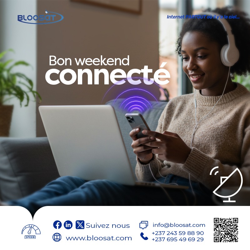 BloosatCameroun's tweet image. Casque sur les oreilles, téléphone en main, ambiance posée, wifi Bloosat à la maison🏠🛜
Le week-end commence bien.🛰📡

#WeekendRepos #connexionactive
#ConnexionSansFil #BloosatMood