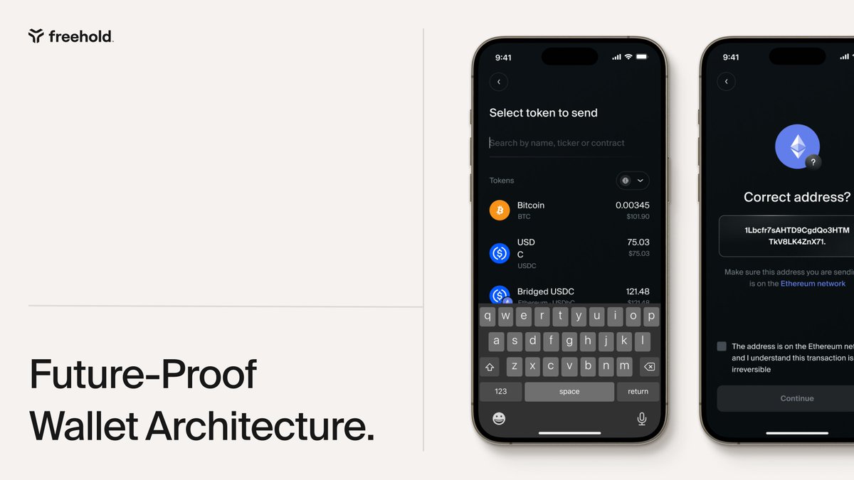 Future-Proof Wallet Architecture

Freehold is designed to adapt seamlessly with emerging technologies, ensuring you stay ahead without the hassle of migrating to new platforms.