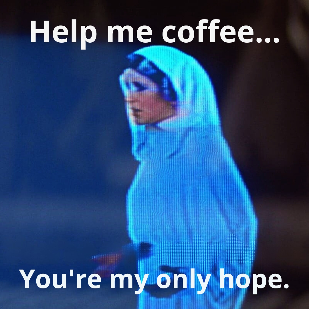 GorbyCoffee's tweet photo. The Force is strong with this cup!  ☕ When the galaxy feels far, far away... coffee is your only hope. https://t.co/2R1kP37ULH