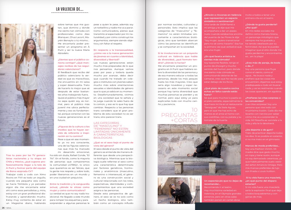“La Valencia de Daniela Requena”
Activista, periodista, escritora… y mucho más.
En el nuevo número de Revista SOUL converso con una mujer que no solo rompe moldes, sino que los reinventa.
