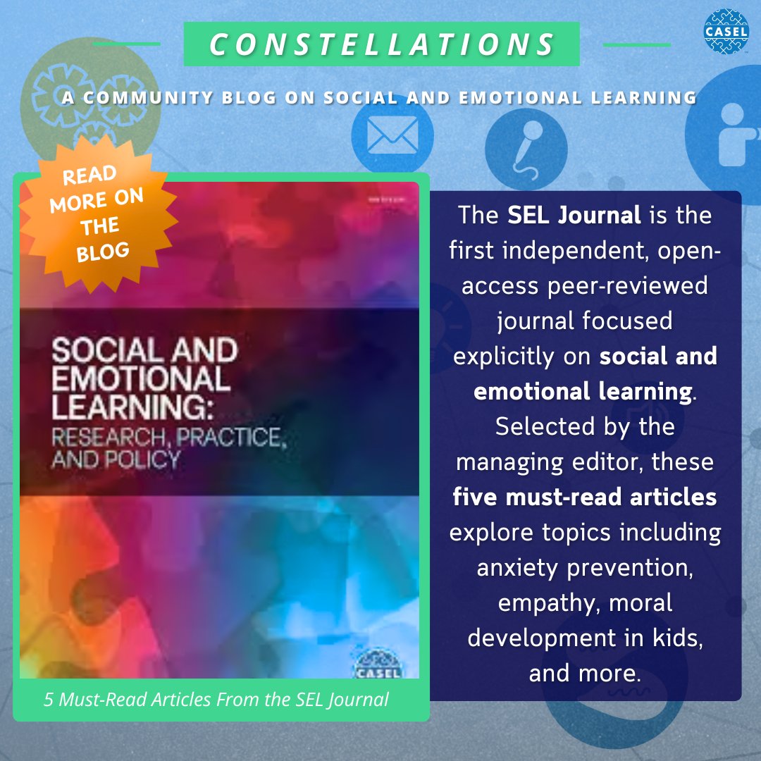 caselorg's tweet image. Curious about the latest research on empathy, anxiety prevention, and moral development in kids?
bit.ly/3SexFGK
Denise Buote, managing editor the SEL Journal, shares five must-read journal articles addressing these topics and more!