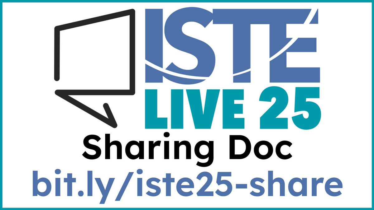 Are you attending #ISTELive June 29-July2? Add to the shared resource doc here: bit.ly/iste25-share

🧑 Attendee Information
🗣️ Promote Your Sessions
🎉 Mixers
🍽️ Restaurants
✋ Questions
🧰 Learning Resources
💬 Other Comments

#edtech <a href="/ISTEofficial/">ISTE</a>