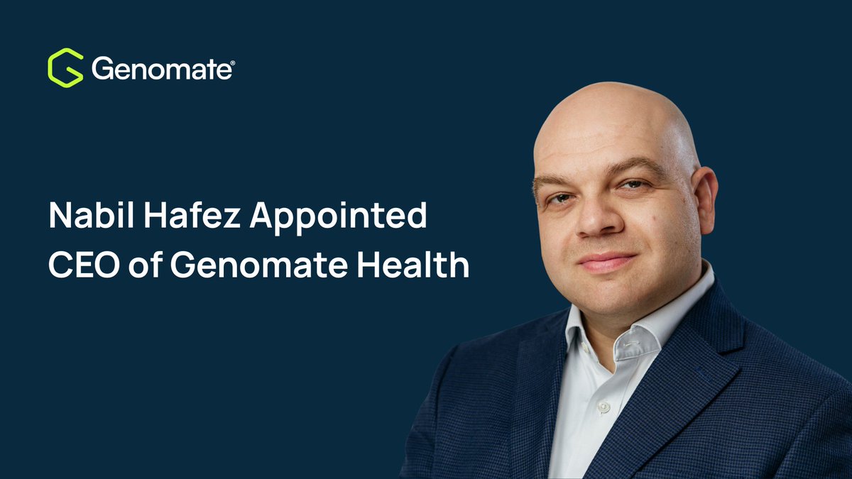 We’re beyond excited to welcome Nabil Hafez, MS, MBA, as our CEO! 

Founder <a href="/IstvanPetak/">Istvan Petak</a>, MD, PhD, will continue as Chief Scientific Officer. Full announcement here: newswire.com/news/genomate-…