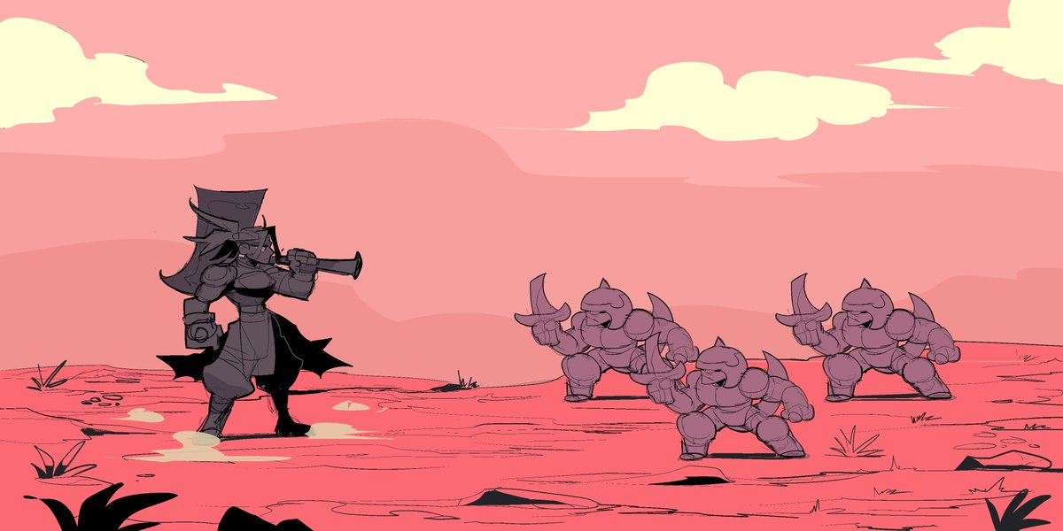KosenaMaster's tweet image. beat em up practice inspired in work of @BenFiquet
.
.
.
#characterdesign #conceptart