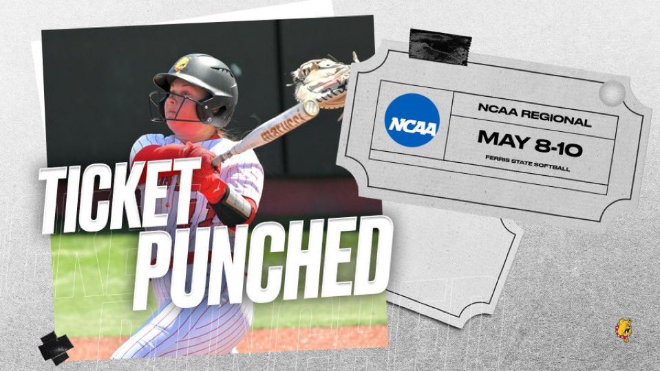 TICKET PUNCHED! Bulldog Softball earns first NCAA Tourney berth since 2013! The 'Dawgs will face Saginaw Valley State on Thursday at 1:30 p.m. (ET) in University Center!
