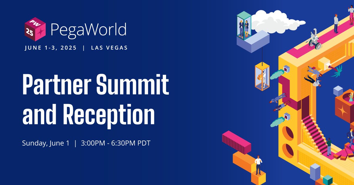 ✨ Big things are happening at #PegaWorld2025! Join us June 1 at the MGM Grand Las Vegas for our exclusive Partner Summit &amp; Reception. Hear from Pega leaders, celebrate award winners, and connect with partners. Don’t miss out!

RSVP now: my.sociabble.com/bLyacZt8Wmpb