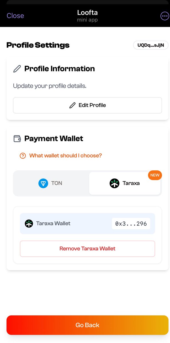 Famz 💜

Just Added My <a href="/taraxa_project/">Taraxa</a> Wallet to My <a href="/looftaxyz/">loofta</a> Profile You Should Too!🥰

Famz, this is your friendly reminder that the Web3 streets don’t sleep and neither does opportunity.

I just updated my profile on Loofta and added my Taraxa wallet and if you know what’s