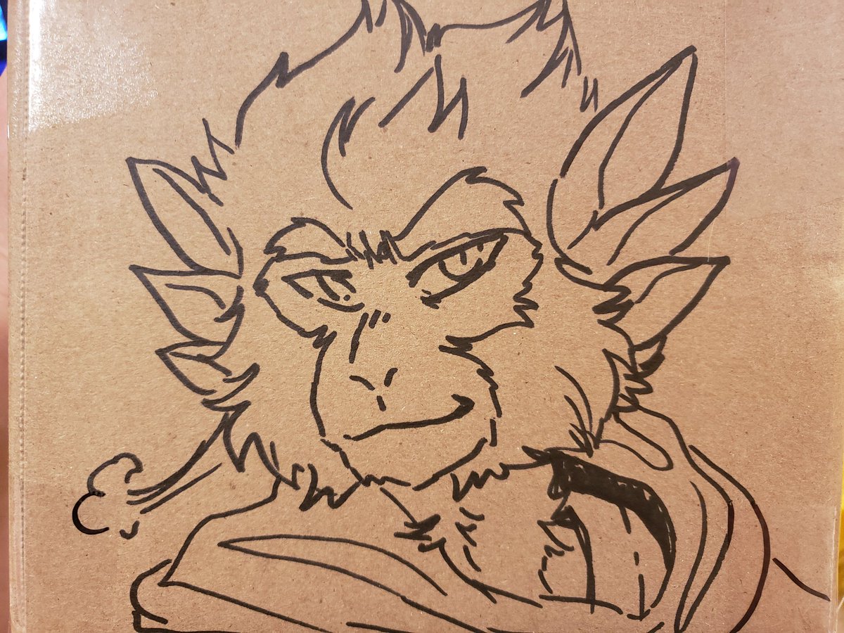 StoneMonkeh's tweet image. Just some Box Art for ya. I like doodling on the packages. 
#BoxArt #lmkMacaque #sixearedmacaque