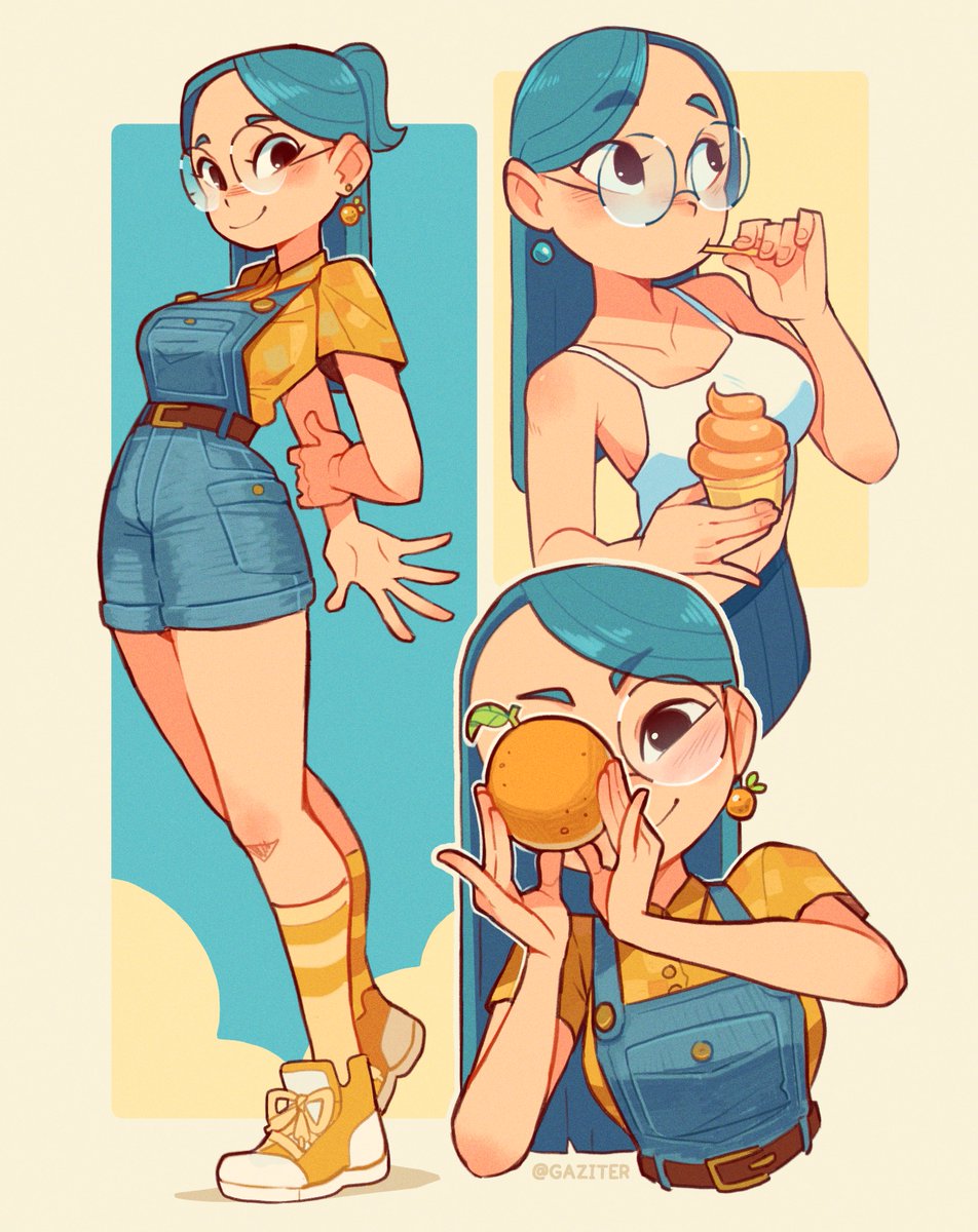 Blue and orange, orange and blue 🍊