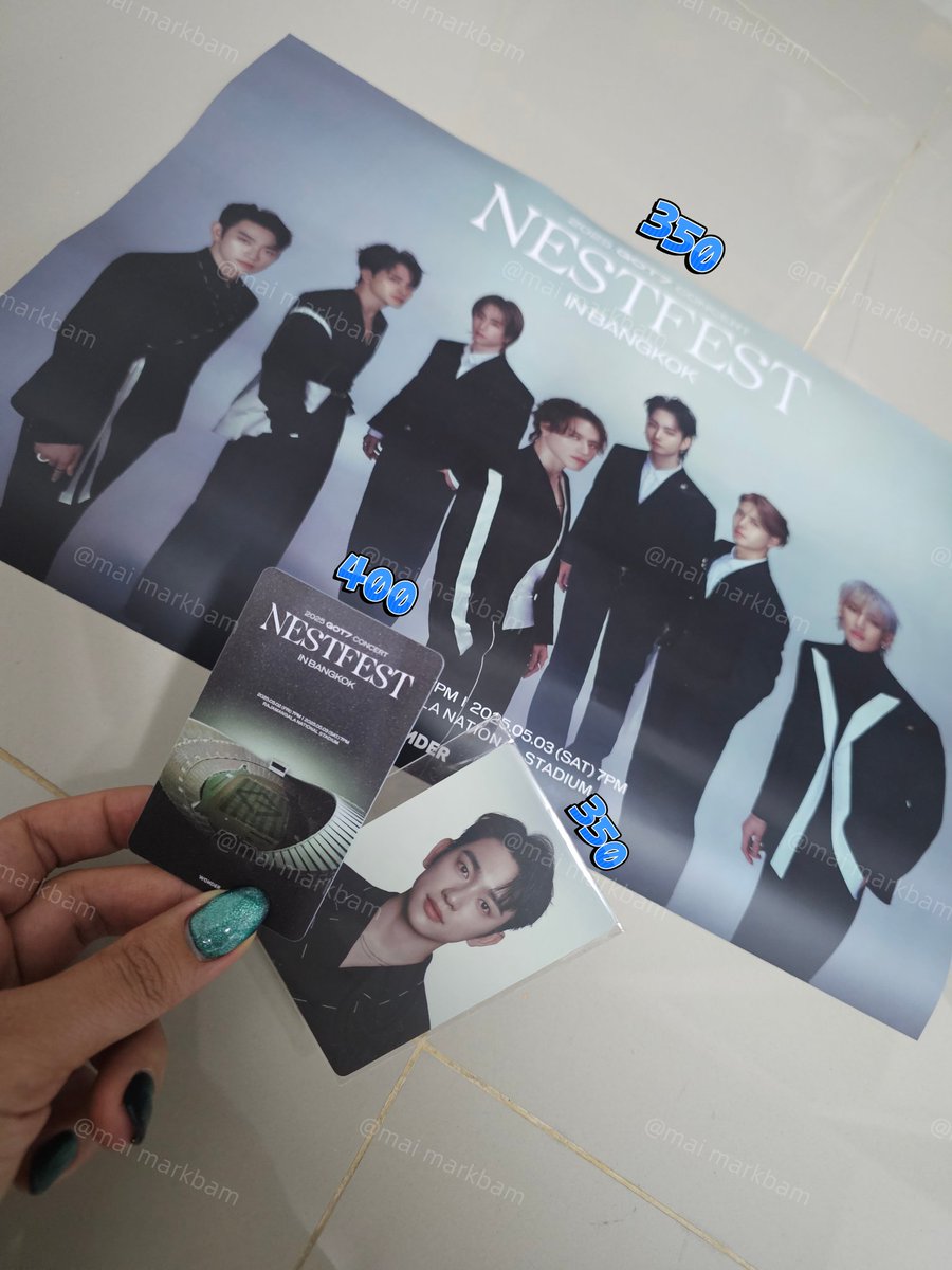 mai_markbam's tweet photo. ส่งต่อของในคอน ส่งฟรีค่าาา
บัตรแข็ง ใบละ 400
การ์ดจินยอง ใบละ 350
โปสเตอร์ ใบละ350
✨️✨️เหมา1000ส่งฟรีค่ะ✨️✨️
#GOT7NESTFESTinBKK_Day2
#GOT7NESTFESTinBKKDay1 #ตลาดนัดอากาเซ่ #GOT7NESTFESTinBKK
#ตลาดนัดกัซเซบึน #ตลาดนัดกัซ
#ขายของสะสมgot7
#การ์ดgot7 #ตลาดนัดอากาเซ่ https://t.co/8cvrqq0gep