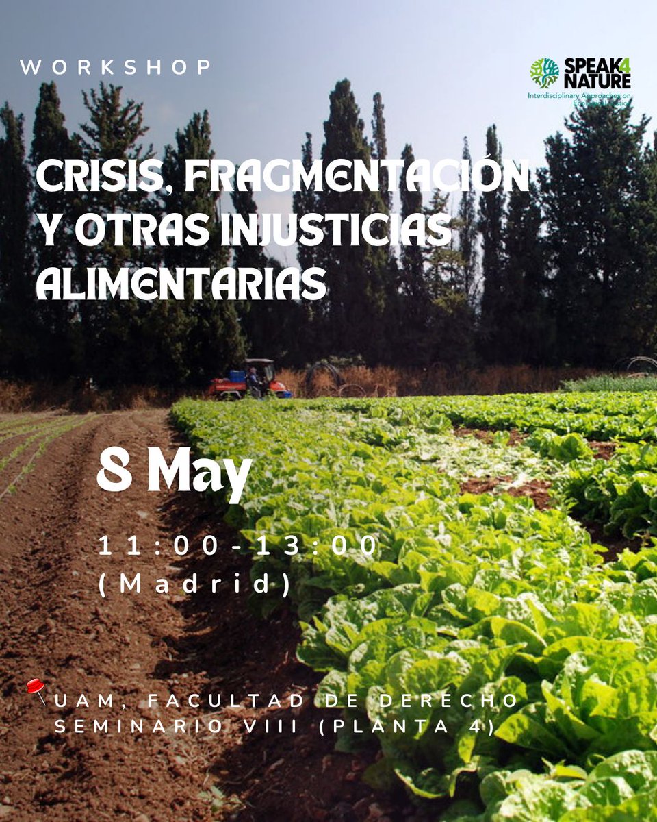 📢Nuevo workshop de #Speak4Nature!