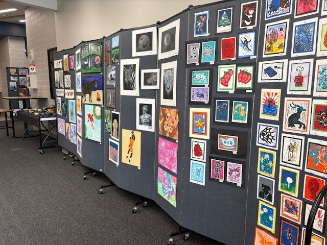The 2025 art showcase is currently up in the HS Auditorium Vestible.  You are able to view the artwork during the following day &amp; times ( May 5th, 12th, 19th: doors open at 5:30)and May 20th from 4-6pm for a closing reception.