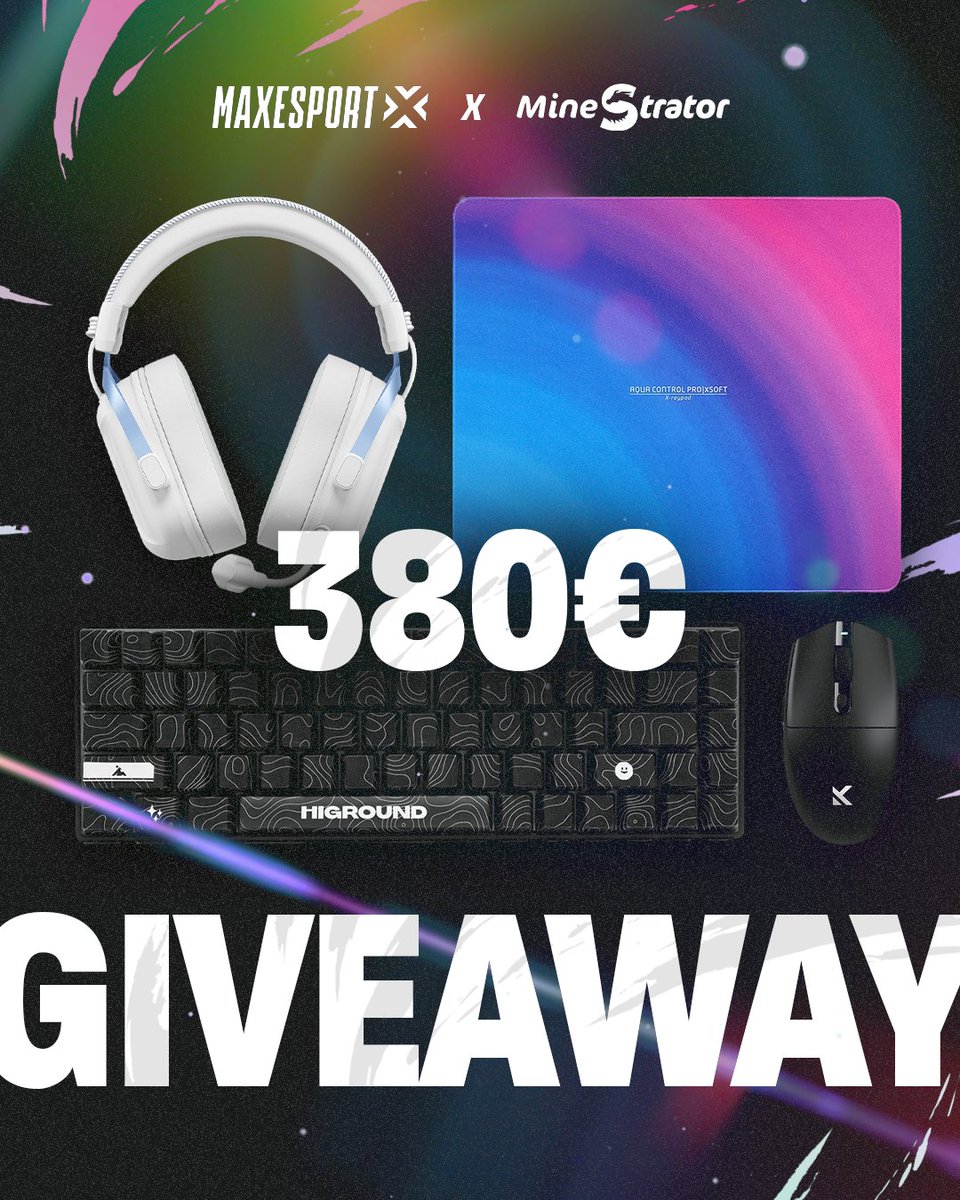 minestrator_'s tweet image. JEU CONCOURS 🎁
Parce qu’on aime vous régaler, on vous fait gagner le pack complet pour jouer dans les meilleures conditions !

Pour participer, c’est simple :
Follow @minestrator_ &amp;amp; @MaxEsportGG   
RT ce post 🔄 et tag 1 pote ✍🏻

TAS le 19/05 !
Bonne chance les amis 🍀

Concours…