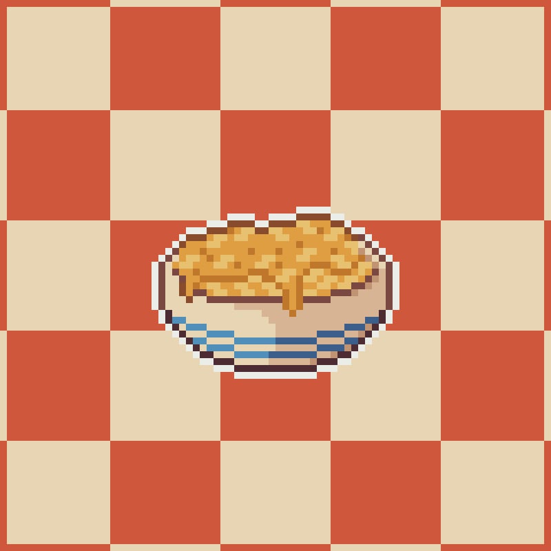 Lazy_Ramon's tweet image. I'm starting a series where i draw food
Feel free to comment on what food I should do next
#1 Mac n cheese
#Pixelart