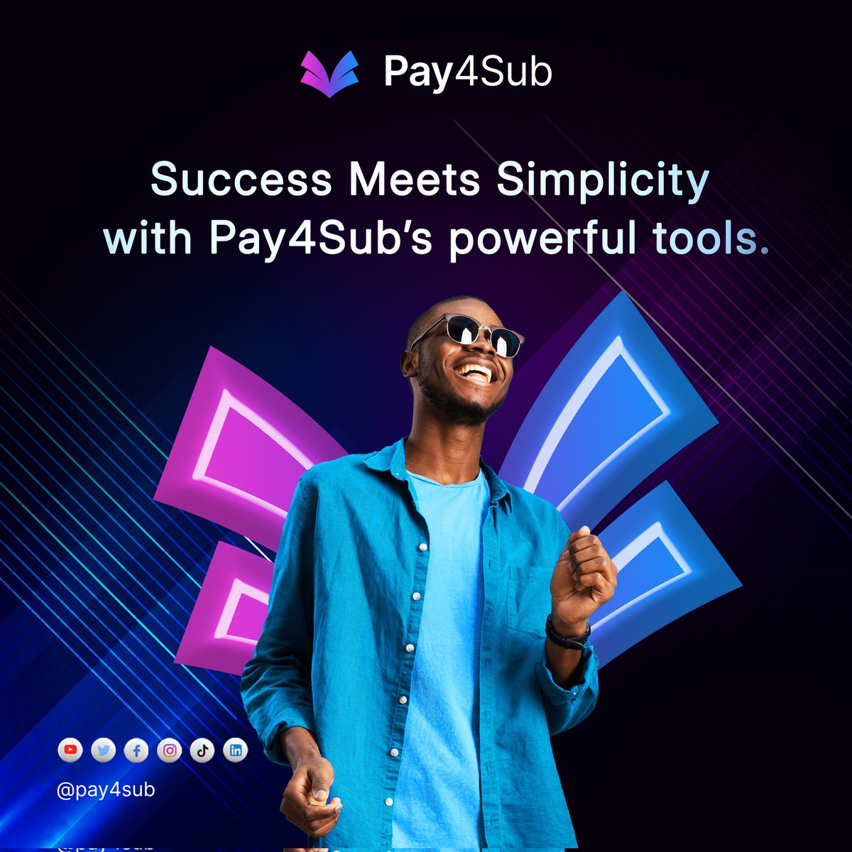 pay4sub_'s tweet image. Maximize your potential with Pay4Sub! 

Simplify your processes and achieve more with ease using Pay4Sub’s innovative tools. 

Streamline your success journey today! 🚀✨

 #Efficiency #Innovation #SuccessSimplified  #StreamlineSuccess #Pay4Sub #BusinessTools #AchieveMore
