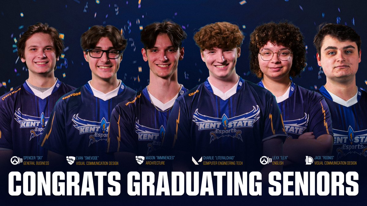 🎉Congrats to our graduating varsity seniors!🥂

We're sad to see you go, but forever grateful that you chose to play for us. Good luck to you all in the next chapter of your lives. 👋

#KSUEsports