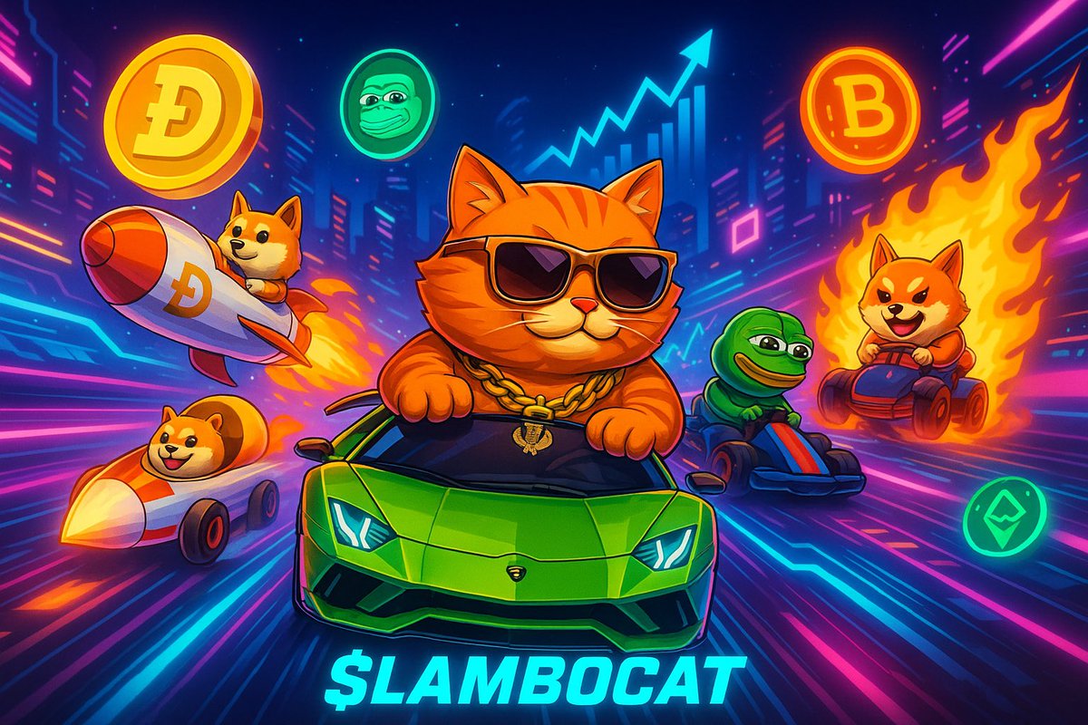 Lambocatt's tweet photo. While others chase trends…
$LAMBOCAT sets them.

BONK? WIF? PEPE?

Let them watch. The real race just started.

Join the fastest feline on Solana:
https://t.co/0vtD4B9UmZ

#LAMBOCAT #Solana #CryptoBattle #MemecoinRace #ChartWarriors #NoBrakes #Crypto
#CryptoNews
#CryptoCommunity
#DeFi
#Blockchain
#Altcoins
#Web3 #LAMBOCAT
#LamboArmy
#FastCat
#CuteKiller
#LamboGang
#CatOnSolana