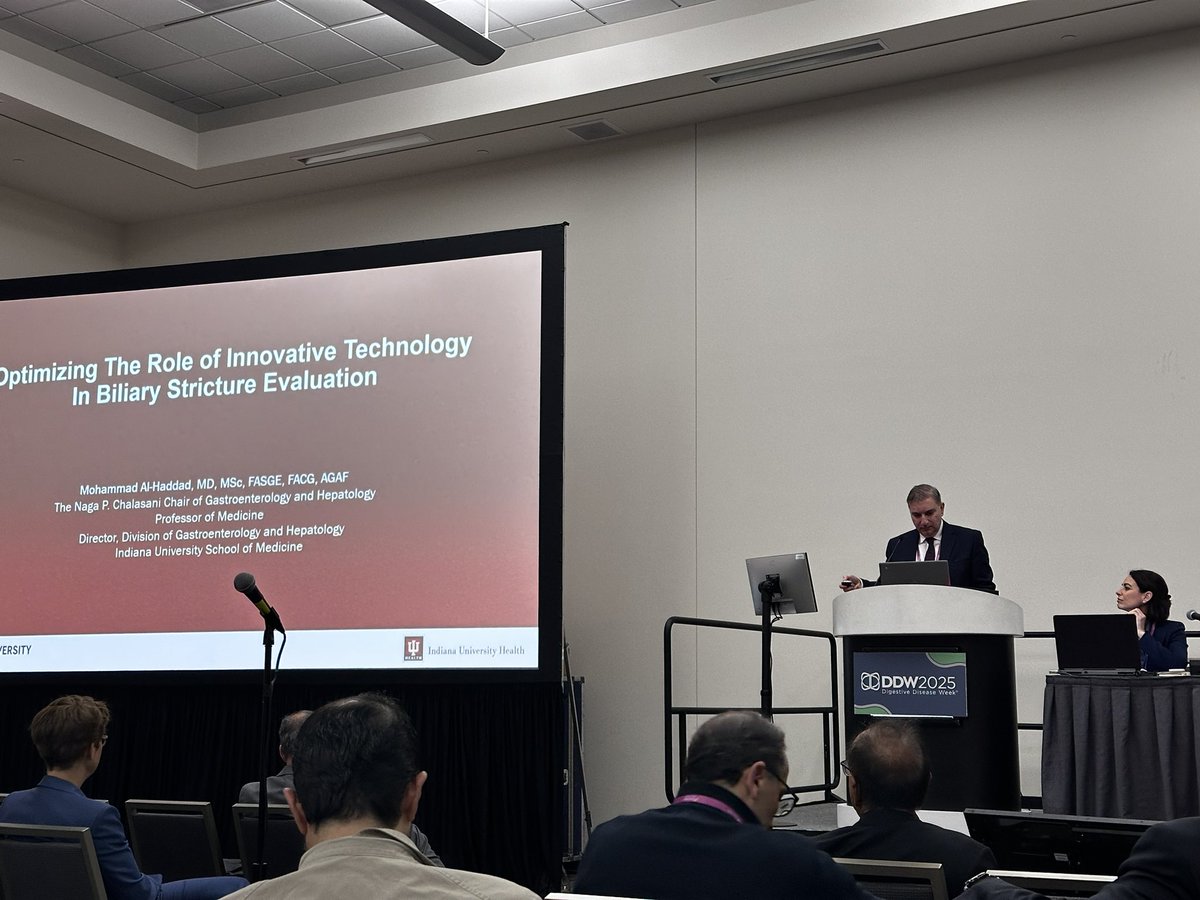 Hussam Almasri MD, MRCP (UK) (@hussam__almasri) on Twitter photo Happening now
Great Biliary strictures lecture by <a href="/alhaddad_mo/">Mohammad Al-Haddad, FASGE,FACG, AGAF</a>
Room 33
#DDW2025
#GITwitter Happening now
Great Biliary strictures lecture by <a href="/alhaddad_mo/">Mohammad Al-Haddad, FASGE,FACG, AGAF</a>
Room 33
#DDW2025
#GITwitter
