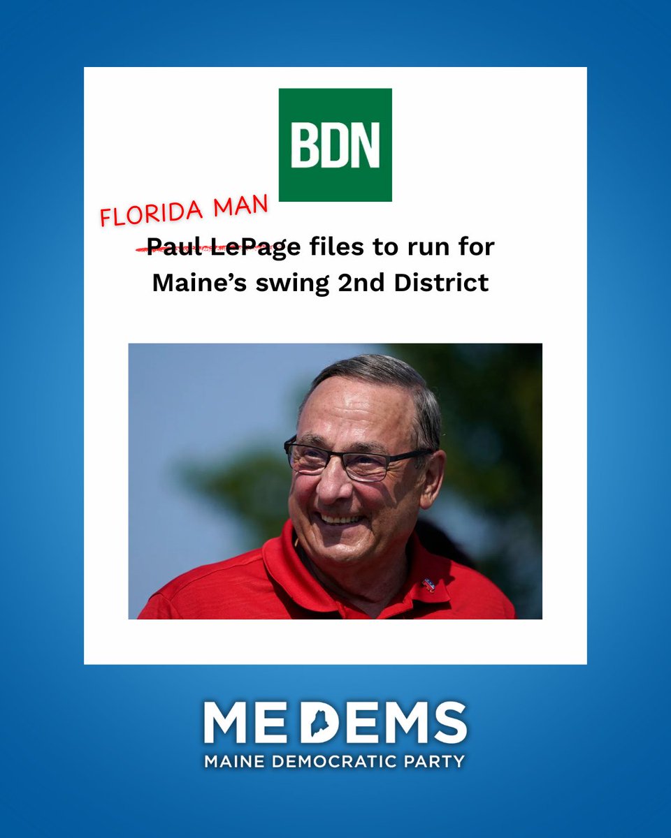 We’ve seen this show before. It didn’t end well for working Mainers.