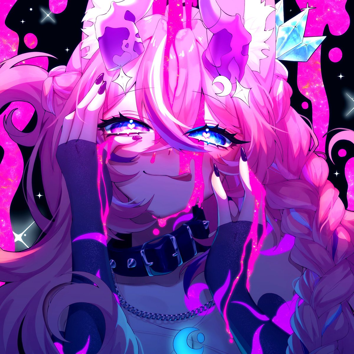 “You want a taste of real power? ~ ⭐️”

🌙🎀

🎨: @/YashaMikael 

#doodleyo | #vtuber | #vtuberart