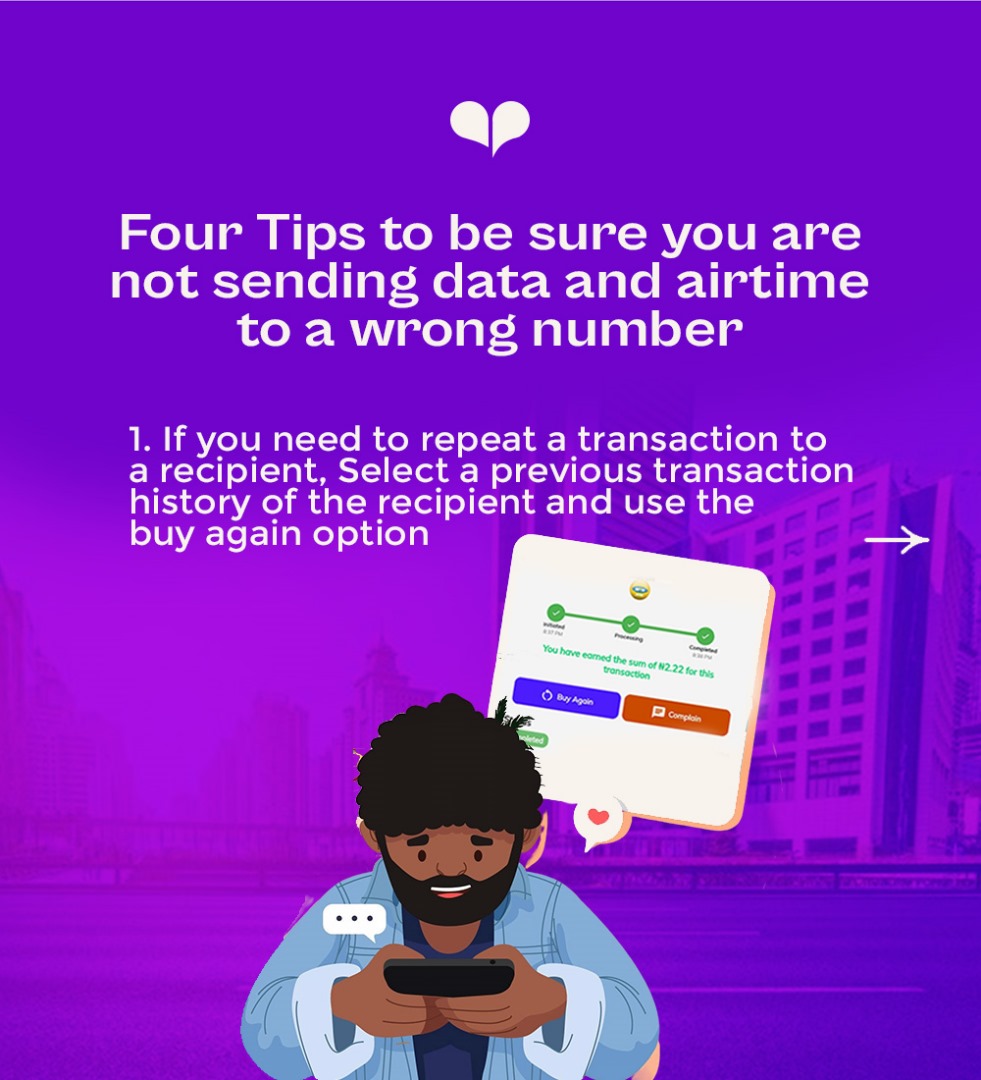 aidapay's tweet image. Avoid costly mistakes! Use these options to ensure you’re sending airtime and data to the right number, every single time 🤩

#SmartTips #AirtimeTransfer #DataDoneRight #AvoidErrors #aidapaysme #aidapaytrivia #omahlay #withyou #trending #informative #aidapay