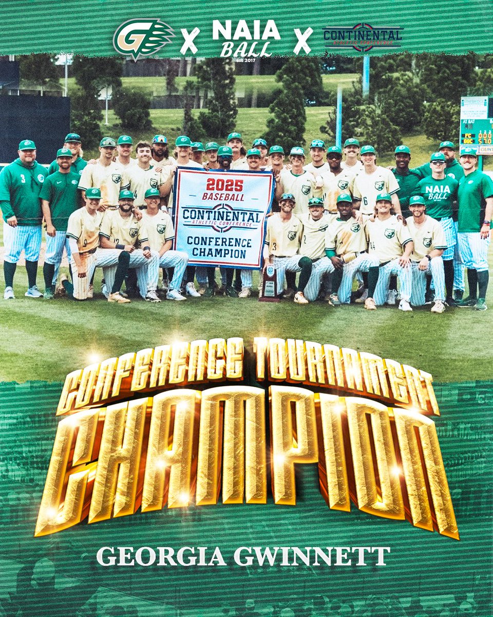 🏆TICKET PUNCHED

Congratulations to Georgia Gwinnett (49-4) on winning the Continental Athletic Conference Tournament Championship!

The Grizzlies outscored their opponents 51-1 over 3 games as they earned their sixth straight CAC Tournament Championship and claim the automatic