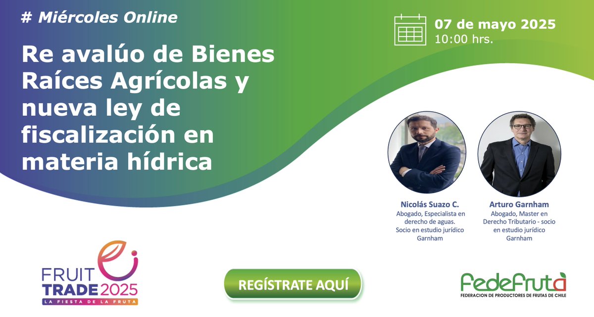 Inscríbete en nuestro #miércolesonline de esta semana y se parte de este interesante encuentro.
LINK:              us06web.zoom.us/meeting/regist…