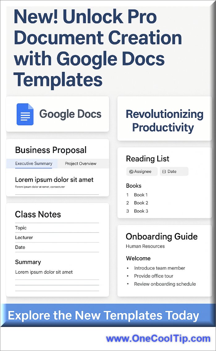 OneCoolTip's tweet image. 📃Unlock Your Productivity Potential: A Deep Dive into Google Docs' Enhanced Templates
Tired of staring at blank docs? 📄 Google Docs' new templates are a game-changer for productivity!
#GoogleDocsTips #ProductivityHacks
onecooltip.com/2025/05/unlock…