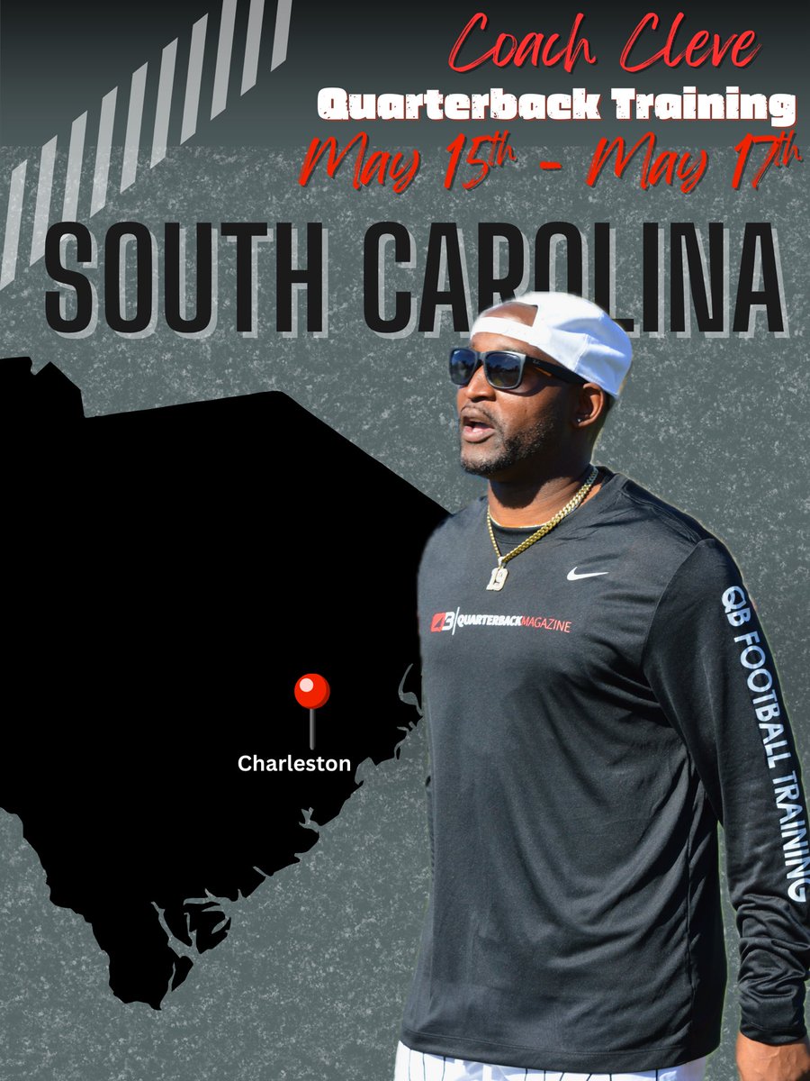 QBFT - Quarterback Football Training (@qbftfootball) on Twitter photo Quarterback Football Training is coming to Charleston, South Carolina and surrounding areas from May 15th to May 17th.
To book a session and receive more details, contact Coach McCoy via email or direct message.
qbfootballtraining@gmail.com
QBFootballtraining.com Quarterback Football Training is coming to Charleston, South Carolina and surrounding areas from May 15th to May 17th.
To book a session and receive more details, contact Coach McCoy via email or direct message.
qbfootballtraining@gmail.com
QBFootballtraining.com