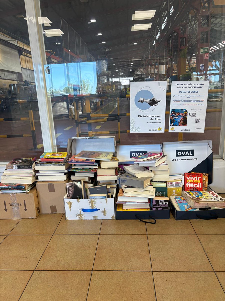 El pasado día 29 de abril hizo entrega de los libros recogidos en sus tres centros de Getafe, durante la Primera Campaña de Donación de Libros para celebrar el Día Internacional del Libro.
#CONTENUR Ha colaborado junto a las Librerías Aida ONG <a href="/ONGAIDAyBooks/">AIDA, Ayuda, Intercambio y Desarrollo</a>