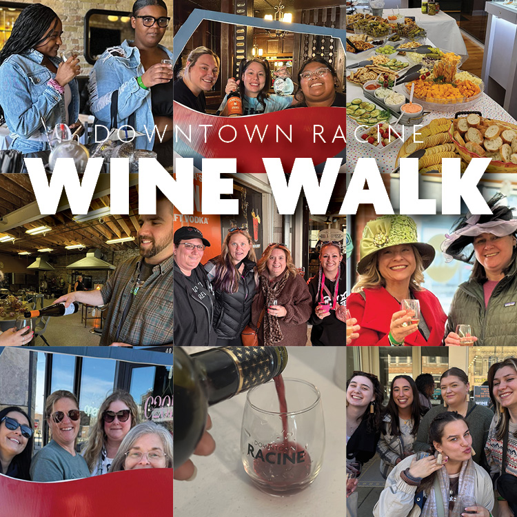 Round 2 of the  Downtown Racine Spring Wine Walks  is this Saturday!
Just in time to treat Mom to a fun and memorable Mother’s Day weekend!
Sip your way through 30+ downtown stops featuring wine, beer, and good vibes — all for just $40!
Want to elevate the experience? VIP tickets