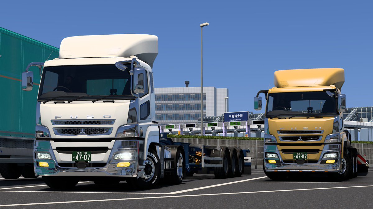 ss39SR's tweet photo. 早速 #ProjectJapan 更新してみました！
日本製のトラックで走るとよりリアルに感じますね👍
#EuroTruckSimulator2 #ETS2 https://t.co/ZoxdS0OH9g