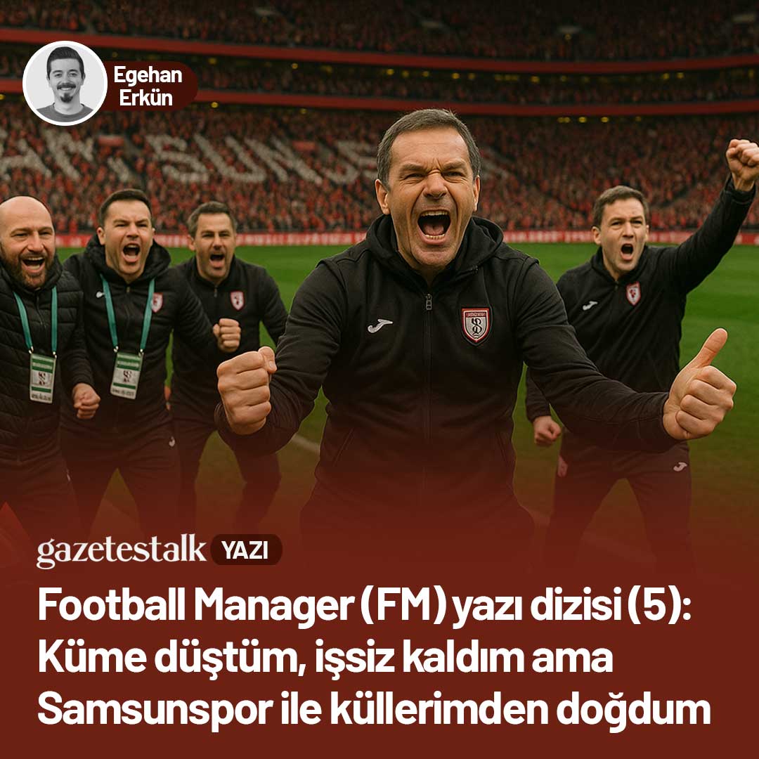 Gazete Stalk (@gazetestalk) on Twitter photo 🖋️Egehan Erkun (<a href="/EgehanErkun/">Egehan Erkün</a>) yazdı...
📍Football Manager (FM) yazı dizisi (5): Küme düştüm, işsiz kaldım ama Samsunspor ile küllerimden doğdum
🔗gazetestalk.com/2025/05/04/foo… 🖋️Egehan Erkun (<a href="/EgehanErkun/">Egehan Erkün</a>) yazdı...
📍Football Manager (FM) yazı dizisi (5): Küme düştüm, işsiz kaldım ama Samsunspor ile küllerimden doğdum
🔗gazetestalk.com/2025/05/04/foo…